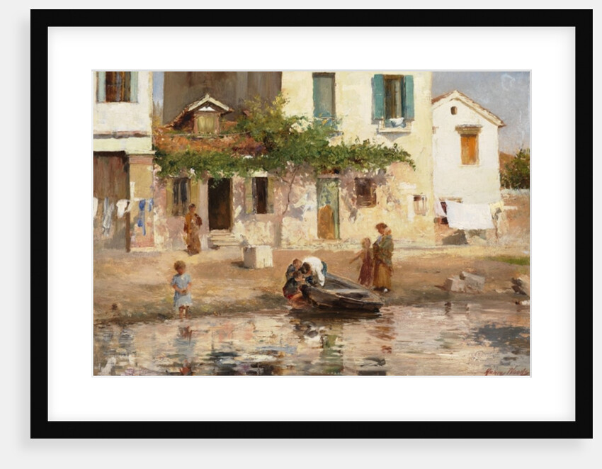 Figures by the Water's Edge by Henry Woods