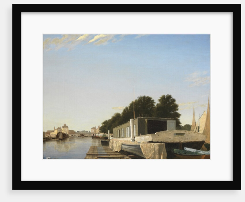 Barges at a Mooring by Scandinavian School