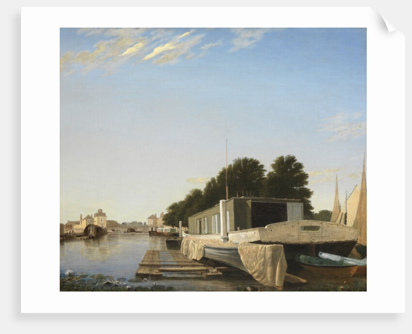 Barges at a Mooring by Scandinavian School