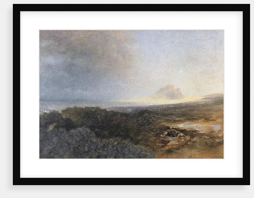 Bamburgh Castle, Northumberland, 1877 by Alfred William Hunt