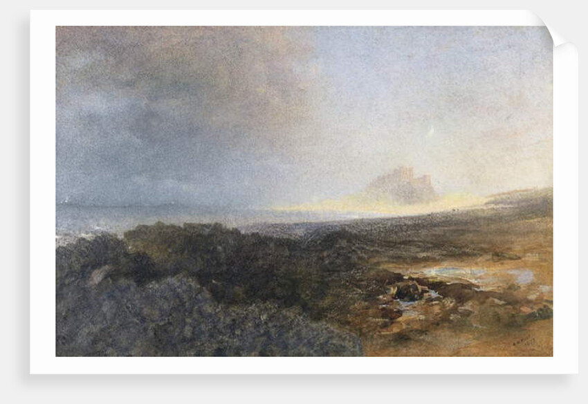 Bamburgh Castle, Northumberland, 1877 by Alfred William Hunt