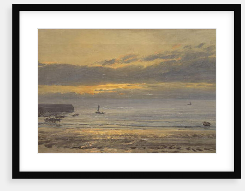 Before Sunrise, Scarborough - Low Water, 1878 by Henry Moore