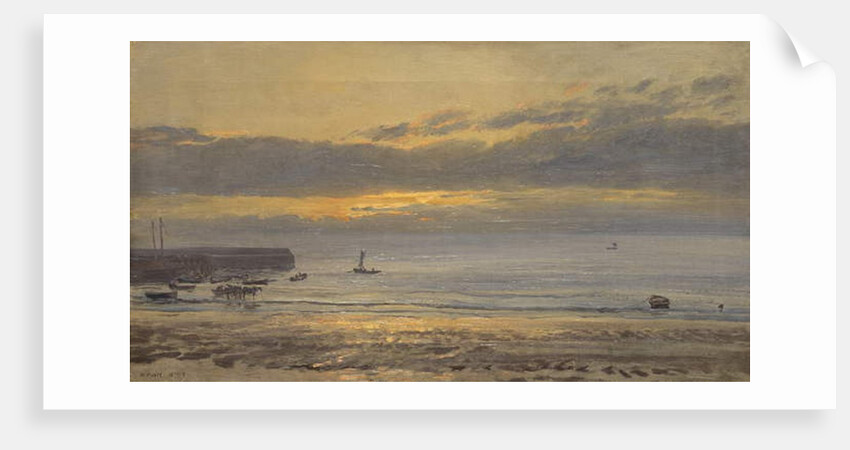 Before Sunrise, Scarborough - Low Water, 1878 by Henry Moore