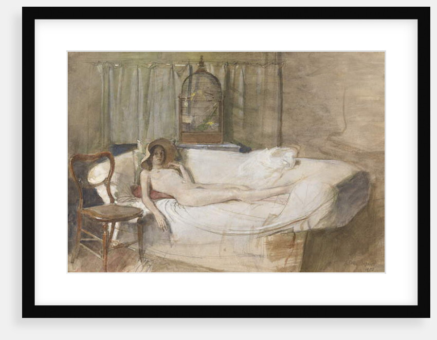 Nude on a Sofa, 1980 by John Ward