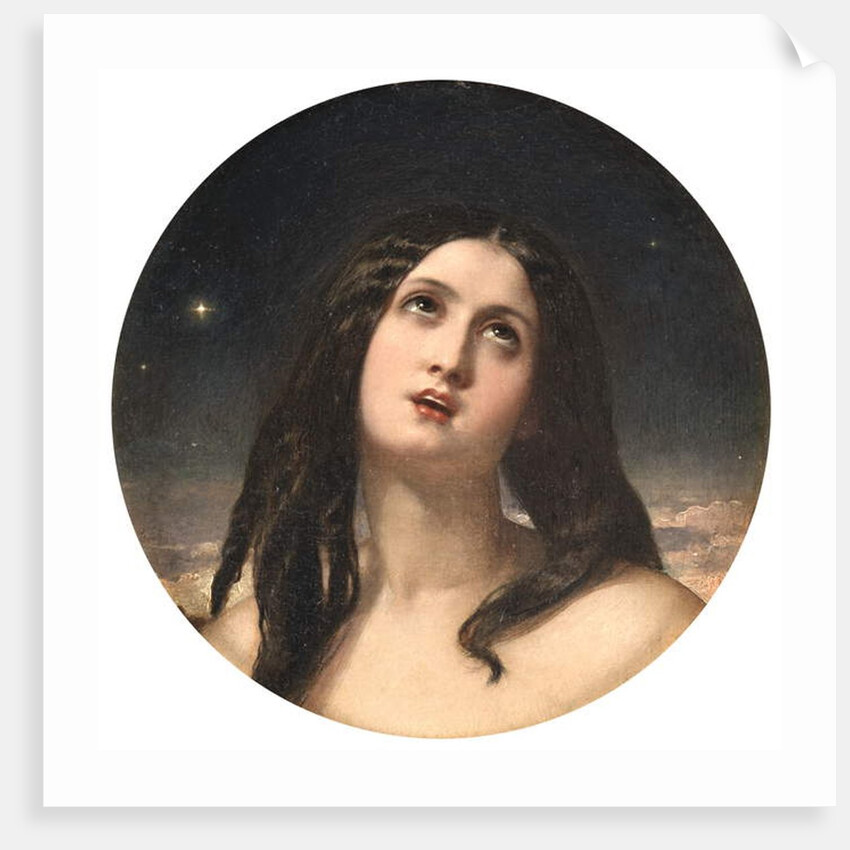 Young Woman Gazing Upward by William Edward Frost