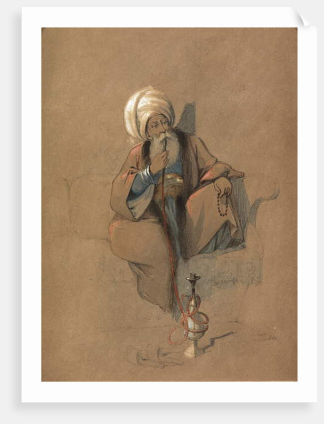 A Huqqa Smoker by Amadeo Preziosi