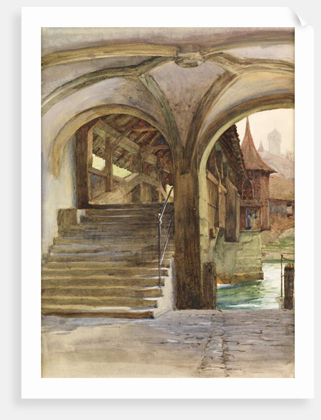 Bridge at Lucerne by Frank Dicksee