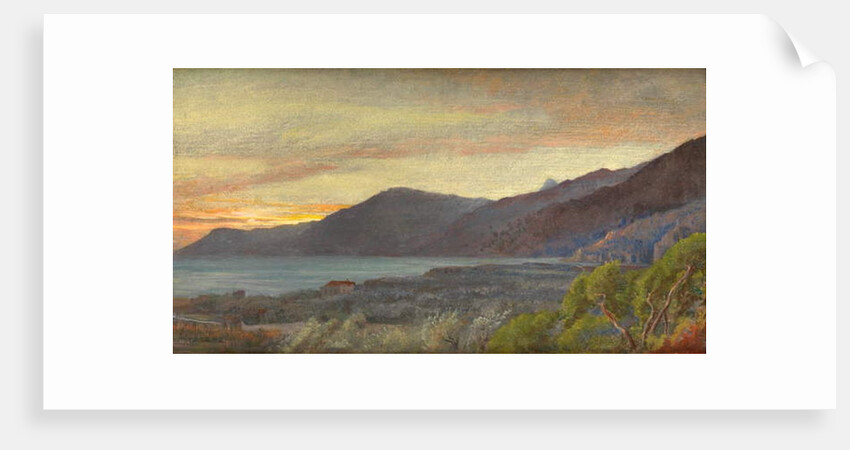 View from Bordighera, 1882 by George 9th Earl of Carlisle Howard