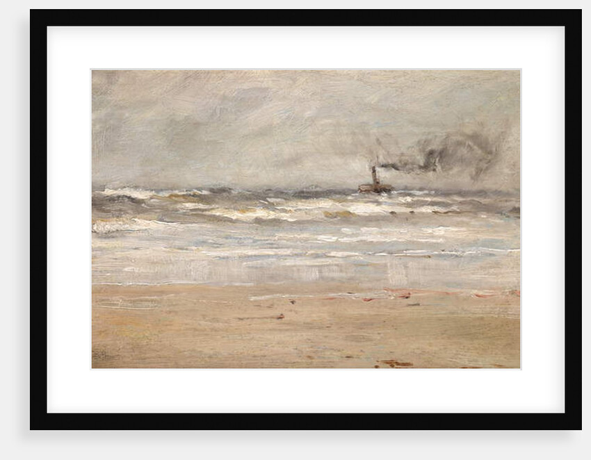 A Steamer in Dirty Weather by Ernst Dade