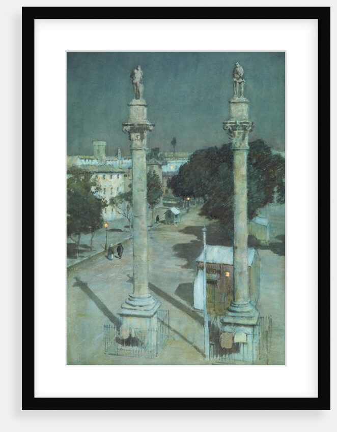Moonlight - Alameda de Hércules, Seville by Albert Moulton Foweraker