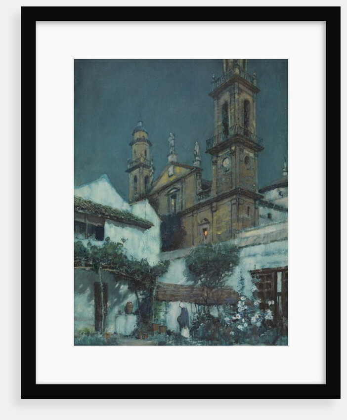 Moonlight - a Garden in Seville by Albert Moulton Foweraker