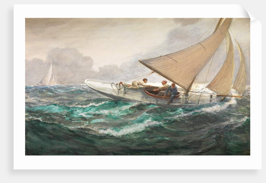 A Haul on the Mainsheet, 1910 by Charles Napier Hemy