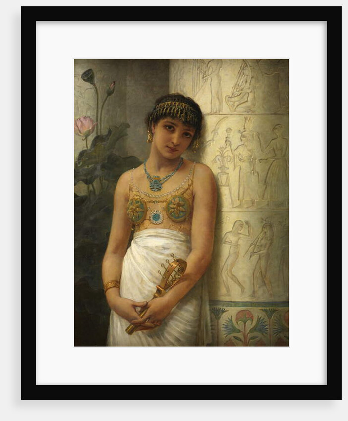 An Egyptian Girl with a Sistrum, 1886 by Edwin Longsden Long