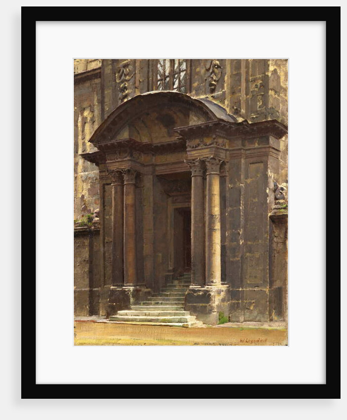 The Porch of the Old Ashmolean, Oxford by William Logsdail