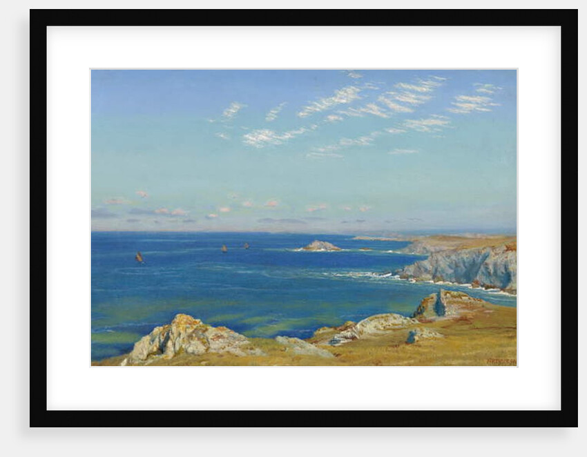 Newquay Headland, Cornwall by Arthur Hughes