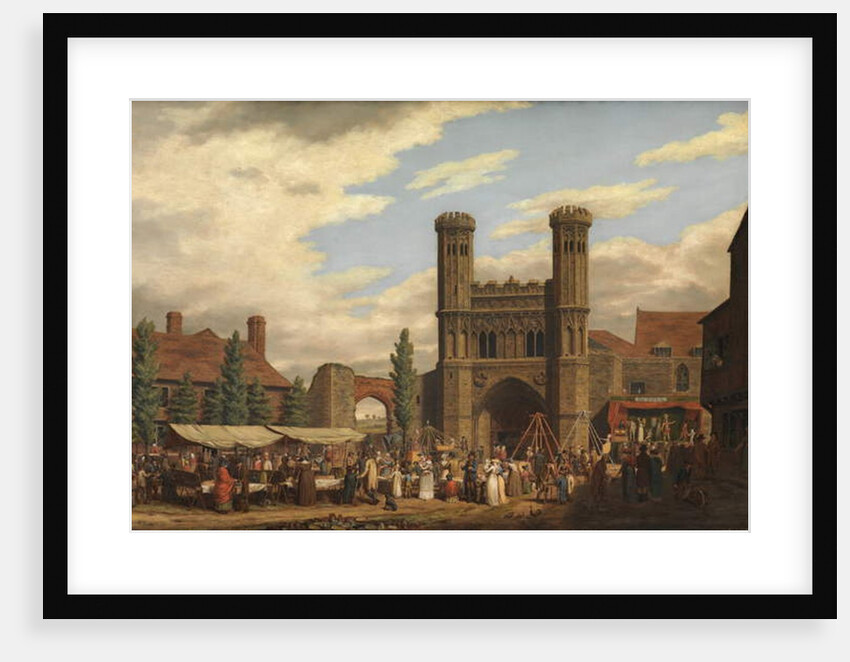 Fair on Lady Wootton's Green, before the gate of St Augustine's Monastery, Canterbury by William Findlater