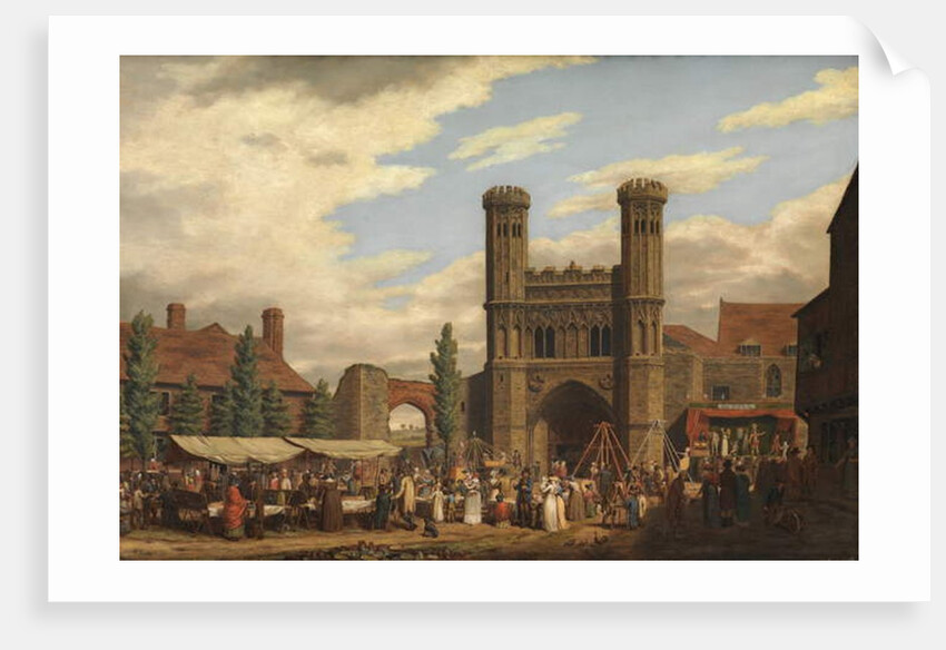 Fair on Lady Wootton's Green, before the gate of St Augustine's Monastery, Canterbury by William Findlater