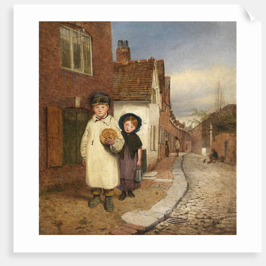 A View of Frog Lane by Benjamin Williams Leader