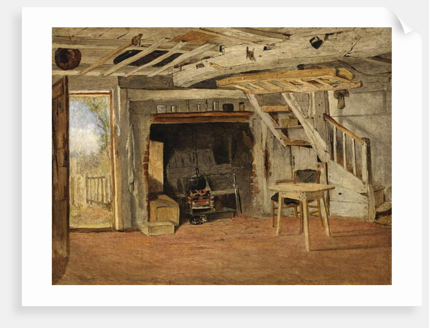 Study of a Cottage Interior, c.1869 by Benjamin Williams Leader