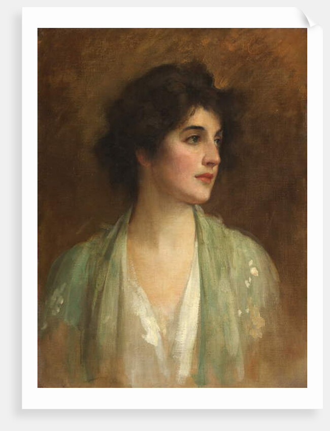 The Green Shawl by Samuel Luke Fildes