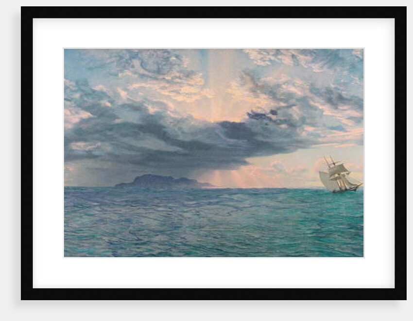 The South Bishop Rock, Anticipations of a Wild Night, 1872 by John Brett