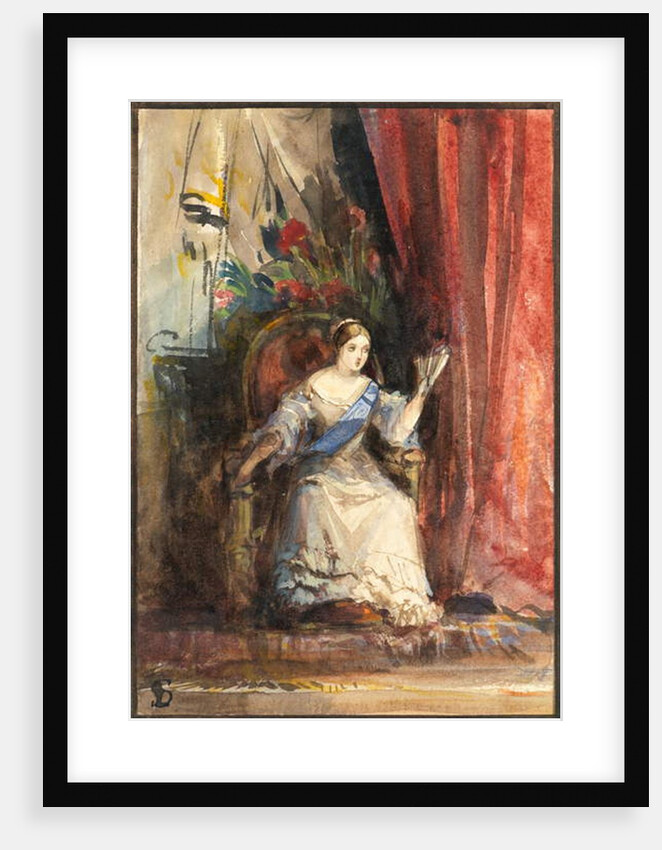 Queen Victoria at Court, 1838 by Louisa Anne Marchioness of Waterford