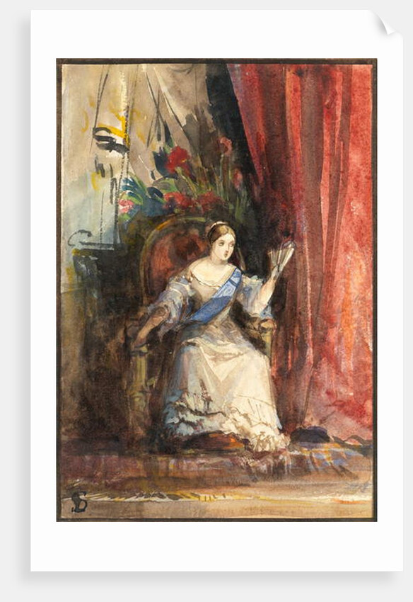 Queen Victoria at Court, 1838 by Louisa Anne Marchioness of Waterford