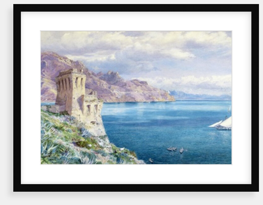 The Old Watch Tower overlooking the Bay of Salerno, c.1861 by Frederick Townsend