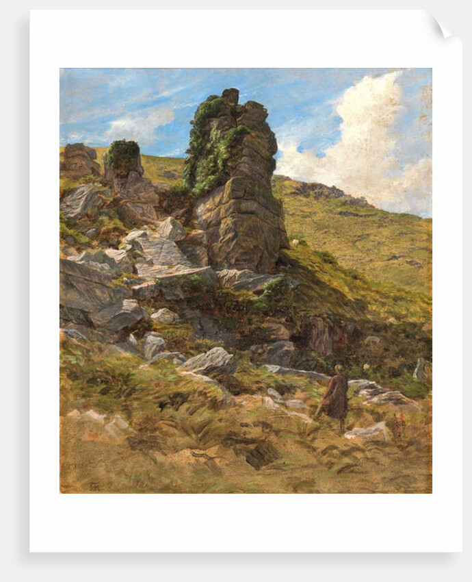 A Rocky Outcrop by Arthur Hughes
