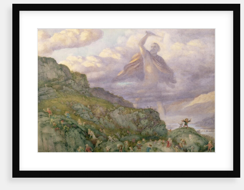 The God Thor Chasing the Dwarfs, 1878 by Richard Doyle