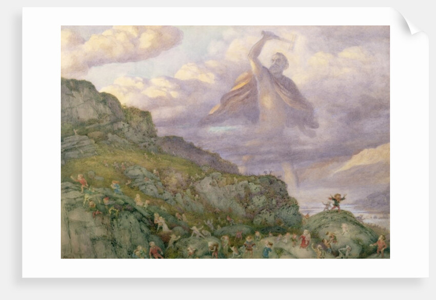 The God Thor Chasing the Dwarfs, 1878 by Richard Doyle