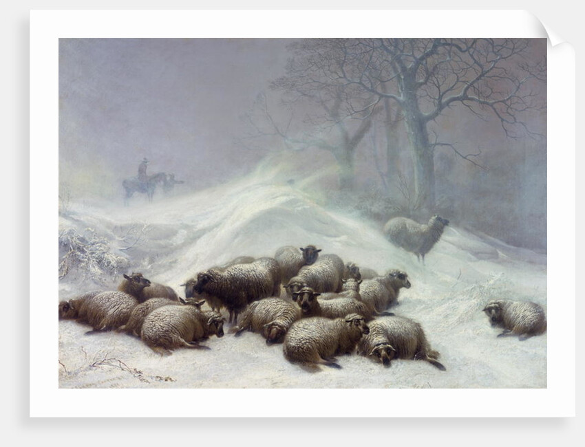 Under the Shelter of the Shapeless Drift, January 18th 1881 by Thomas Sidney Cooper