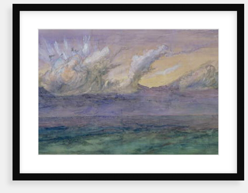 A July Thunder Cloud, Val d'Aosta, 1858 by John Ruskin