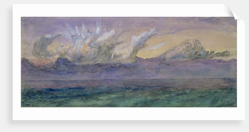 A July Thunder Cloud, Val d'Aosta, 1858 by John Ruskin