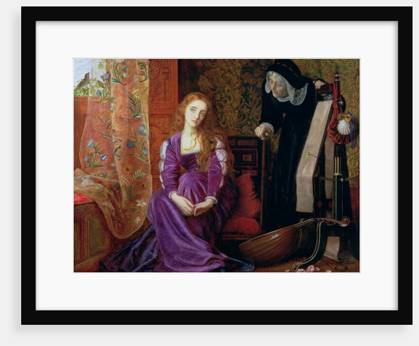 The Pained Heart, or 'Sigh No More, Ladies', 1868 by Arthur Hughes