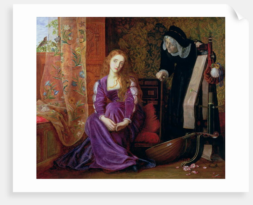 The Pained Heart, or 'Sigh No More, Ladies', 1868 by Arthur Hughes