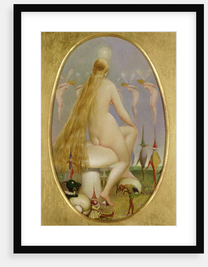Fairy seated on a Mushroom, c.1860 by Thomas Heatherley