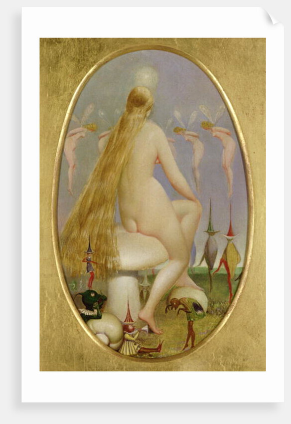 Fairy seated on a Mushroom, c.1860 by Thomas Heatherley