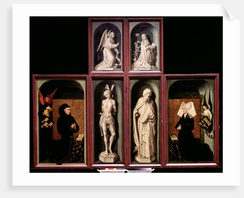 The Last Judgement when closed by Rogier van der Weyden