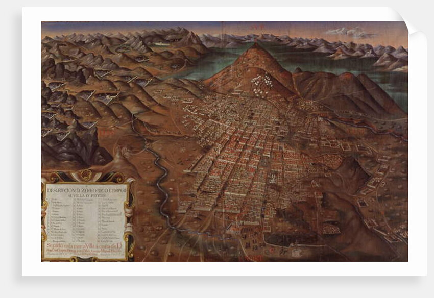 Description of Cerro Rico and the Imperial Municipality of Potosi, 1758 by Gaspar Miguel de Berrio