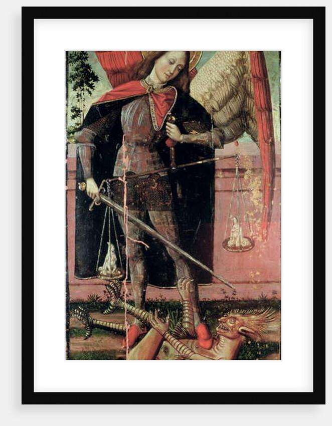 St. Michael Weighing Souls by Spanish School