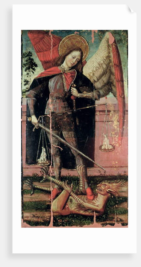 St. Michael Weighing Souls by Spanish School