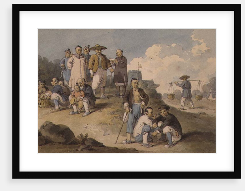 A group of Chinese watching the Earl Macartney's Embassy to China by William Alexander