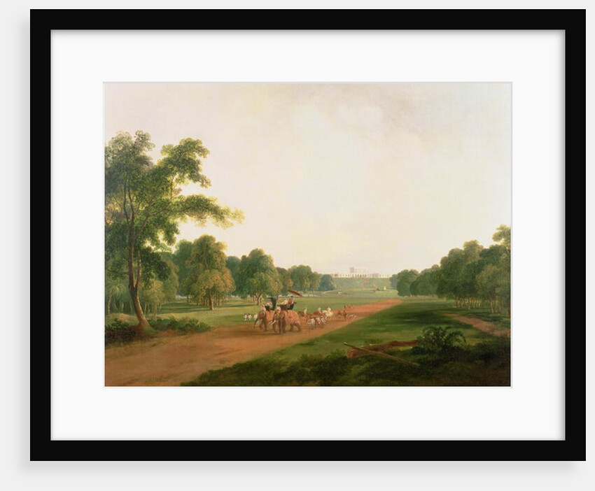 A Hunting Party in India by William Daniell