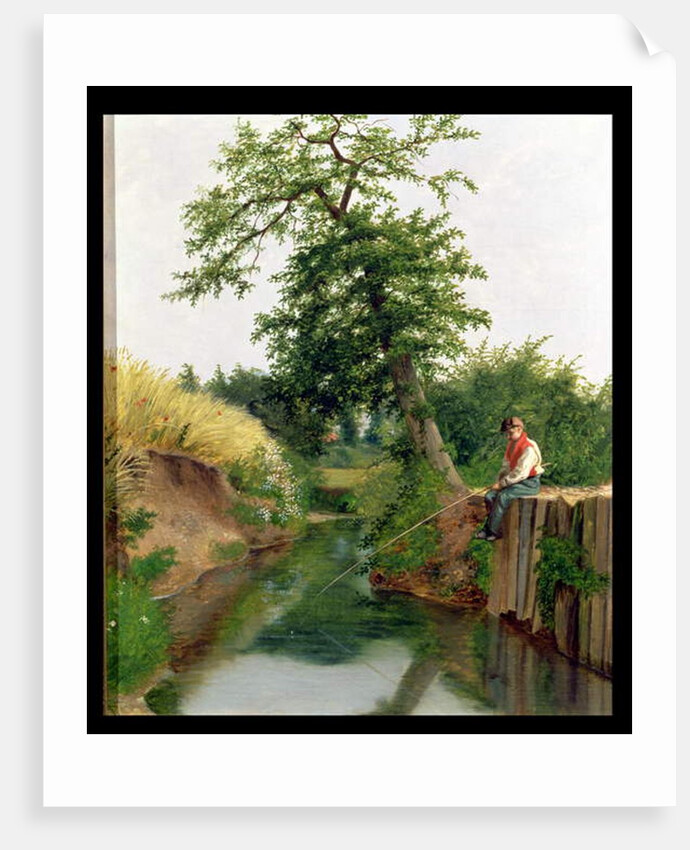 A Boy Fishing by Arthur Hughes