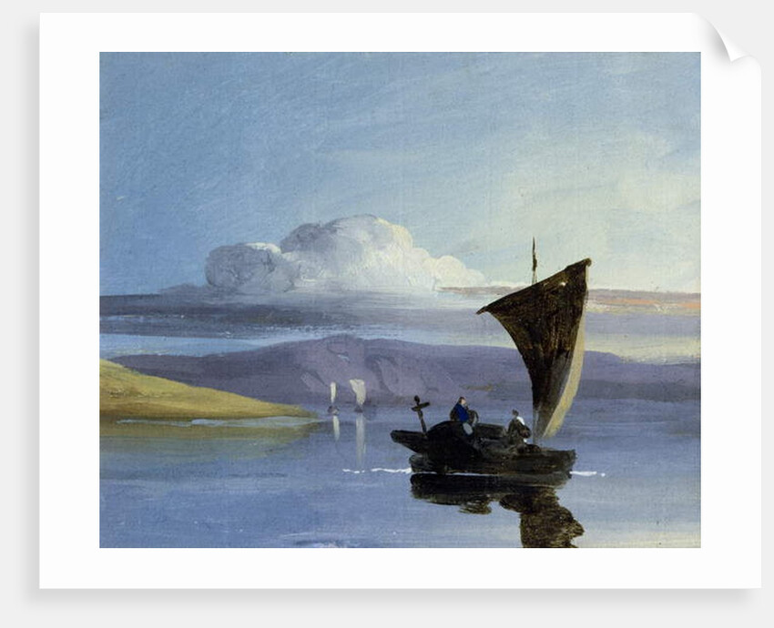 A Chinese Junk by George Chinnery