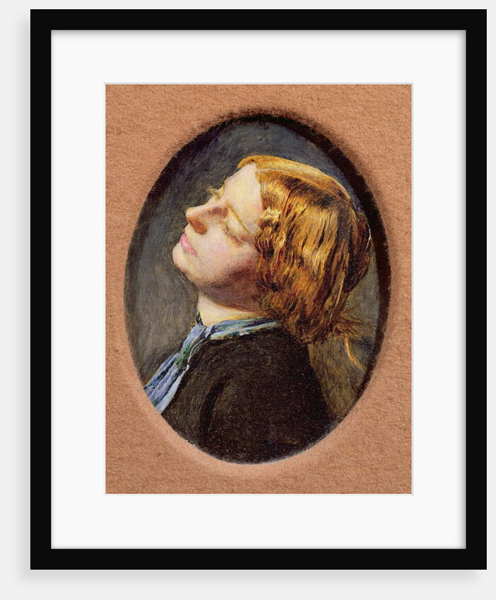 Head of Mariana, study for Mariana in the Moated Grange by John Everett Millais