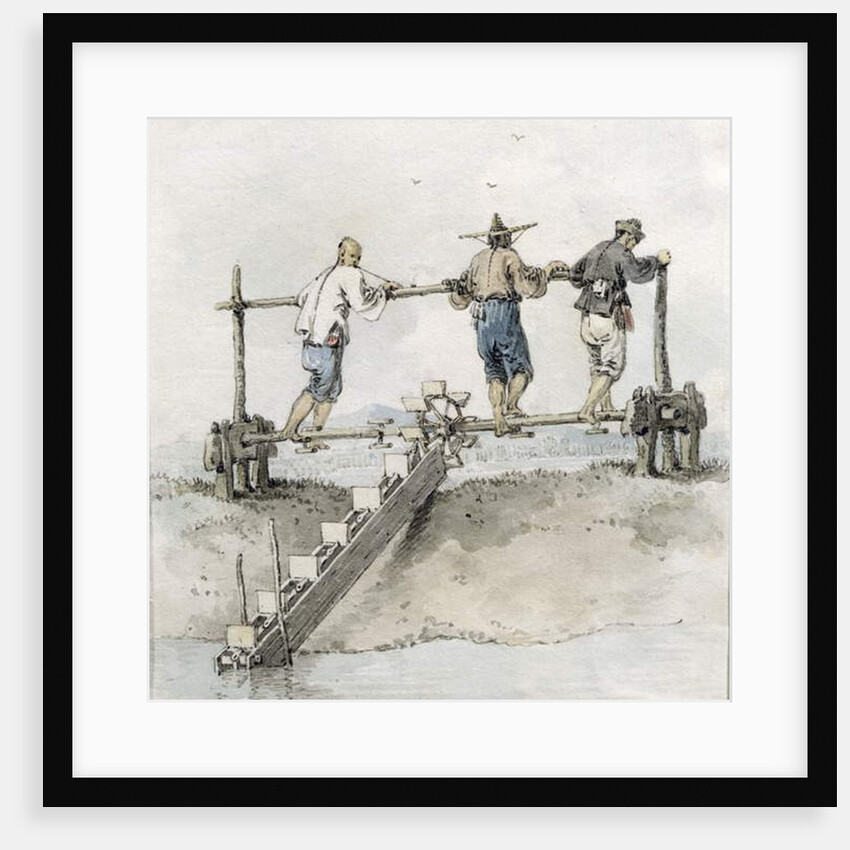 Chinese Labourers Working on a River by William Alexander