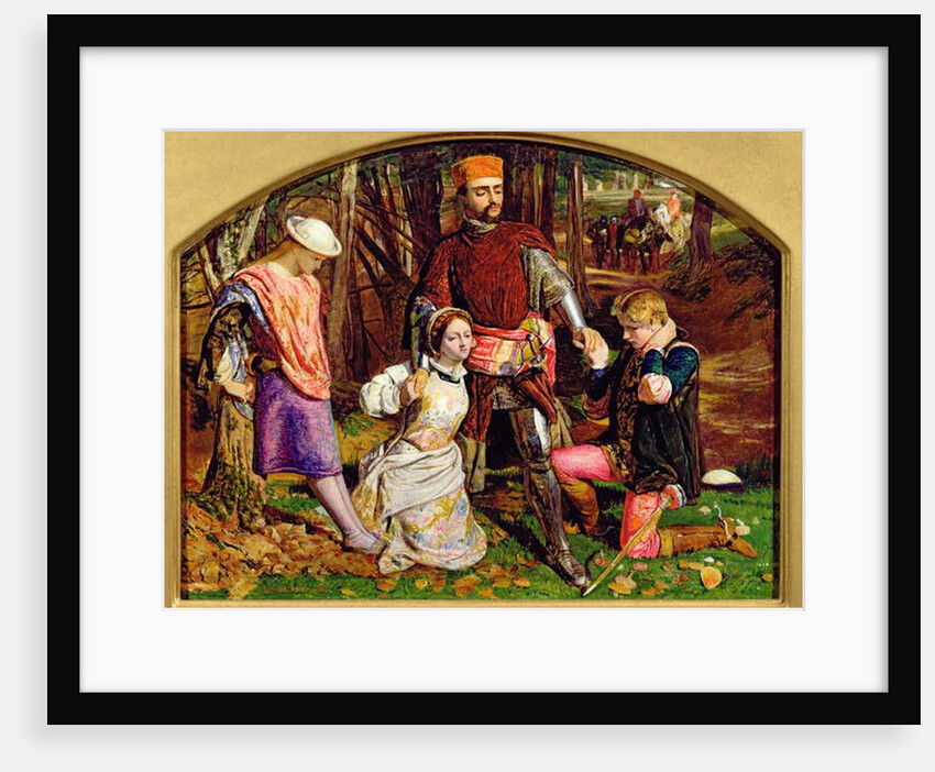 Valentine Rescuing Silvia from Proteus, 1851 by William Holman Hunt