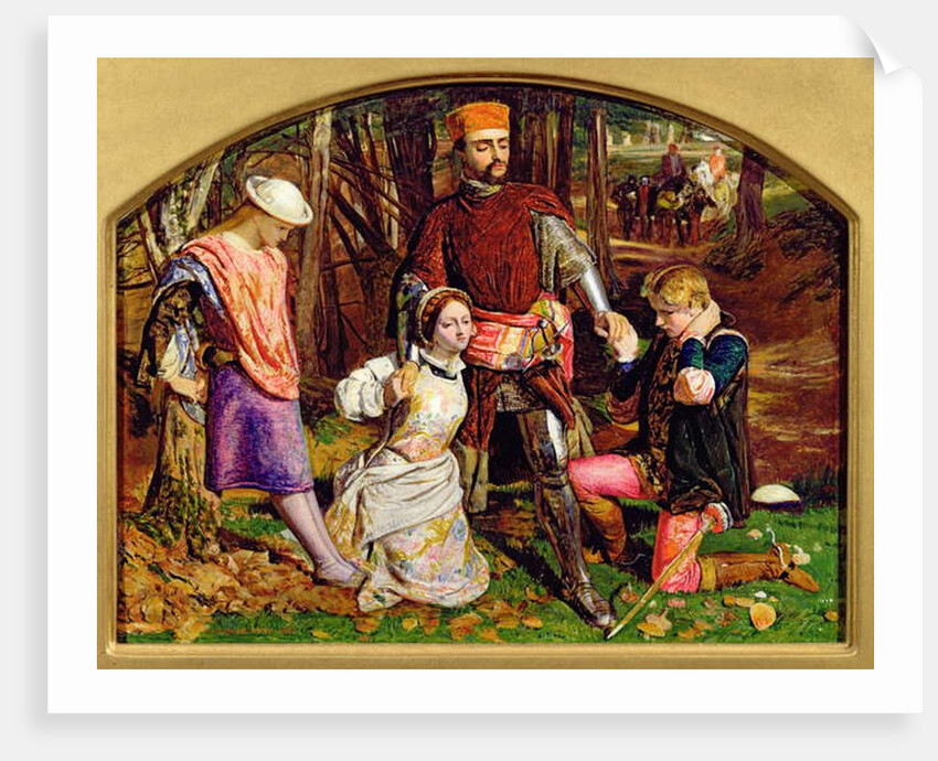 Valentine Rescuing Silvia from Proteus, 1851 by William Holman Hunt